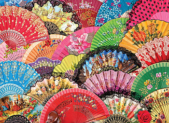 Hand fans, hand fan, yellow, red, texture, evantai, vara, blue, colorful, summer, green HD wallpaper