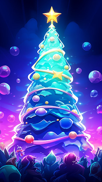 Christmas Sparkle Tree, christmas tree, holiday, Christmas HD phone wallpaper