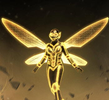 Yellow suit, superhero, wasp, art HD wallpaper