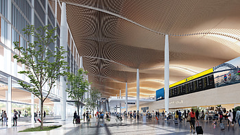 Sydney Airport, Western Sydney Airport, Zaha Hadid architects, Cox architecture HD wallpaper