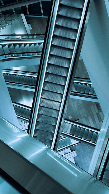 Miscellanea, Miscellaneous, Ladder, Stairs, Steps, Rear, Escalator HD phone wallpaper