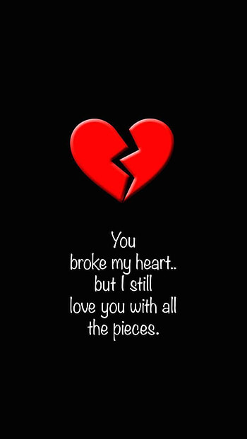 Broken Heart, breakup quote, breakup, quote HD phone wallpaper
