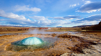 Heie Geysir Quellen, Ferienhuser, Meer Fewo, Direkt HD wallpaper