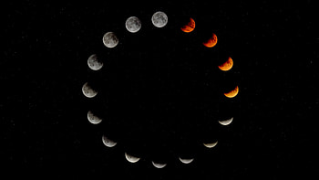 Lunar phases, Moon HD wallpaper