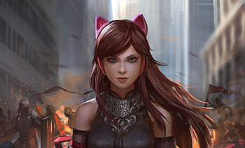 Battle Girl, fantasy-girls, artist, artwork, digital-art, deviantart, illustration HD wallpaper