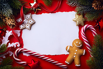 Merry Christmas!, white, craciun, christmas, red, cookie, card, gingerbread, candy HD wallpaper