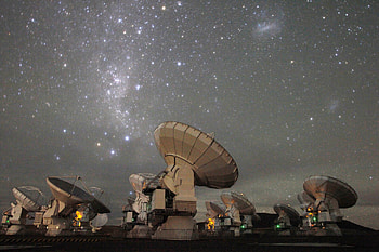Satelites (), architecture, Satelites, , landscape, stars, Night, Aerial, Night Sky HD wallpaper