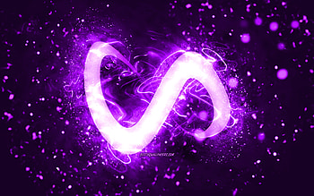 DJ Snake violet logo, , Norwegian DJs, violet neon lights, creative, violet abstract background, William Sami Etienne Grigahcine, DJ Snake logo, music stars, DJ Snake HD wallpaper