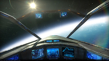 Green screen cockpit, Spacecraft control panel, Exciting sci-fi visuals, Futuristic experience HD wallpaper