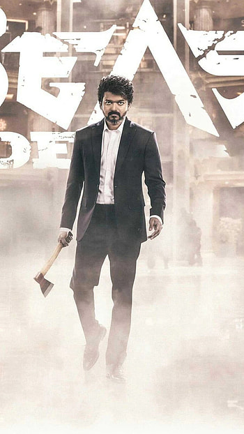 Vijay Beast, Smoky Background HD phone wallpaper