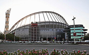Khalifa International Stadium, Doha, Qatar, Football stadium HD wallpaper