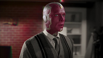 Paul Bettany, WandaVision, Make-up process, Monochrome poster HD wallpaper