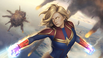 Captain Marvel New, captain-marvel, superheroes, artwork, art HD wallpaper