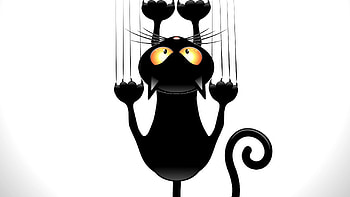 Black Cat, cat, black, good, luck, bad HD wallpaper