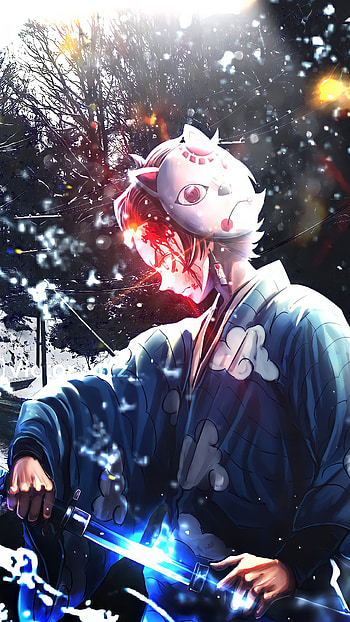 Tanjiro, zenitsu, inosuke, kimetsu no yaiba, edits, animes, nezuko, fanarts HD phone wallpaper