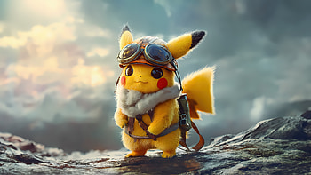 Adventure Ready Pikachu, pikachu, anime, artwork, art, digital-art, ai, artist HD wallpaper