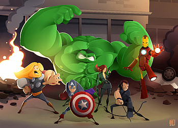 The Avengers Art, avengers, superheroes, artwork, digital-art, artstation HD wallpaper