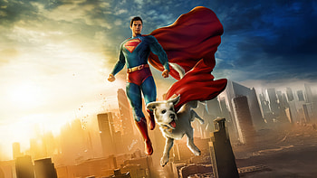 Superman And Krypto Iconic Look, superman-legacy, superman, krypto, superheroes, dc-comics, movies, artwork, artist, digital-art, david-corenswet HD wallpaper