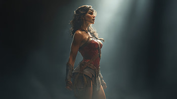 Wonder Woman Justice Champion, wonder-woman, superheroes, artwork, art, digital-art, ai HD wallpaper