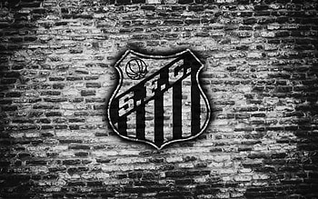 Santos FC, sfc, soccer, logo, football HD wallpaper