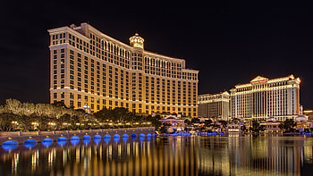 Bellagio and Caesars Palace, Nevada HD wallpaper