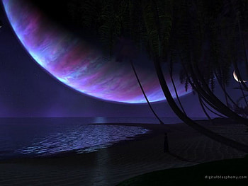 Background 160.jpg, planet, fantasy, water HD wallpaper