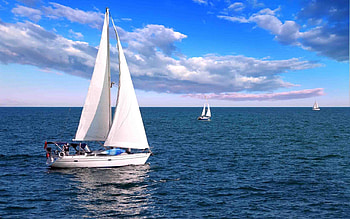 Sailing boat , Captivating scenes, Ocean adventures, Awe-inspiring HD wallpaper