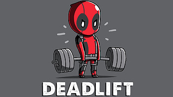 Deadpool Deadlifting, funny, Deadpool, hero, marvel HD wallpaper