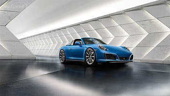 2017-Porsche-911, 2017, Sports Car, Blue, Porsche HD wallpaper