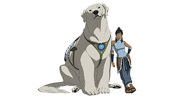 avatar, the legend of korra, naga, korra HD wallpaper