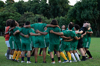 Next Goal Wins 2023 Soccer Team Huddle, movie, Next Goal Wins (2023) HD wallpaper
