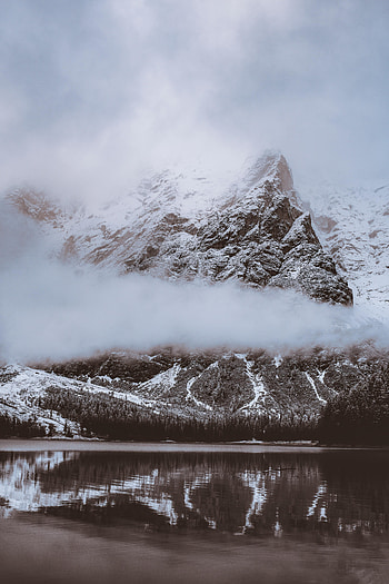 Landscape, Nature, Clouds, Mountain, Lake, Shore, Bank HD phone wallpaper