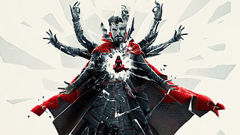 Wanda Maximoff Dr. Stephen Strangeas Benedict Cumberbatch Dr. Stephen Strange Elizabeth Olsen Wanda Maximoffas Chiwetel Ejiofor Karl Mordoas Doctor Strange in the Multiverse of Madness HD wallpaper