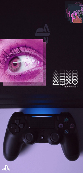 PlayStationAesthetic, aesthetic, ps4, gaming, PlayStation, blue, gamer HD phone wallpaper