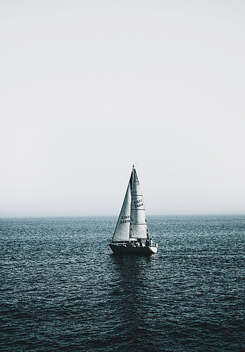 Sea, Miscellanea, Miscellaneous, Ripples, Ripple, Boat, Sail HD phone wallpaper