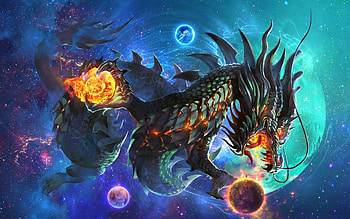 Majestic dragons, Enchanting creatures, Fantasy realms, Mythical allure HD wallpaper