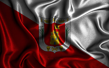 Tlaxcala flag, , silk wavy flags, mexican states, Day of Tlaxcala, fabric flags, Flag of Tlaxcala, 3D art, Tlaxcala, North America, States of Mexico, Tlaxcala 3D flag, Mexico HD wallpaper