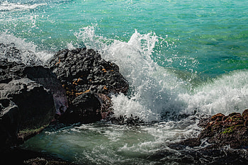 Nature, Stones, Sea, Rocks, Spray, Surf HD wallpaper