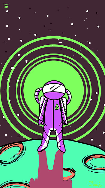 AZTRONUT green, green, space, Sci Fi, astronaut HD phone wallpaper