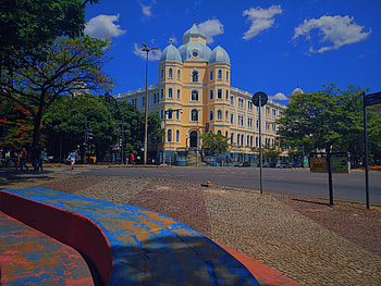 school with old architecture, sky, landscape, school, architecture, urban, graphy HD wallpaper