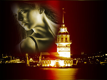 tower girls, girls, tower HD wallpaper