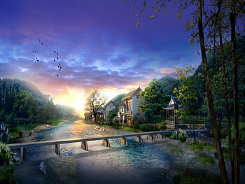 charming village, charming, village HD wallpaper