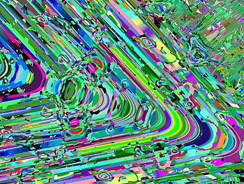 Fractal Painting, colorful, waves, abstract, rainbow, bubbles HD wallpaper