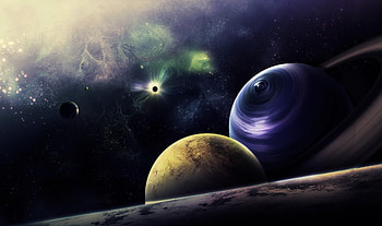 Planets, Universe, Shining, Flash, Galaxy, Circle HD wallpaper