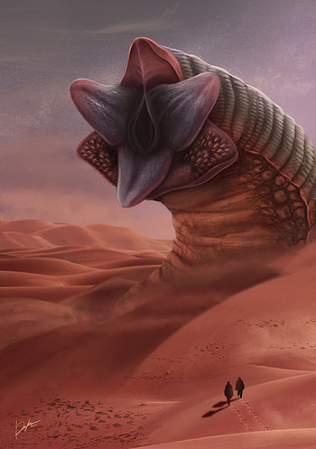 Dune worm, ArtStation HD phone wallpaper