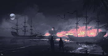 dominik-mayer-15, Digital Art, Digital Painting, Illustration, Artwork, Landscape HD wallpaper