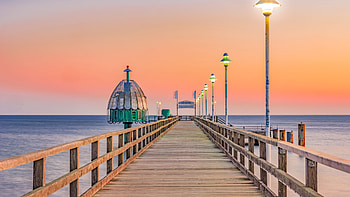 Zinnowitz Pier Usedom Island Germany, usedom Iaslan, Germany, water, Zinnowitz pier HD wallpaper
