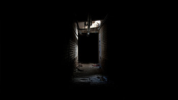 Creepy Corridor Hallway Black dark creepy | . HD wallpaper