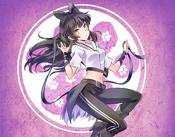 Hot, anime girl, Blake Belladonna HD wallpaper