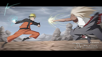 Naruto vs Raikage, raikage, naruto, confrot, war HD wallpaper